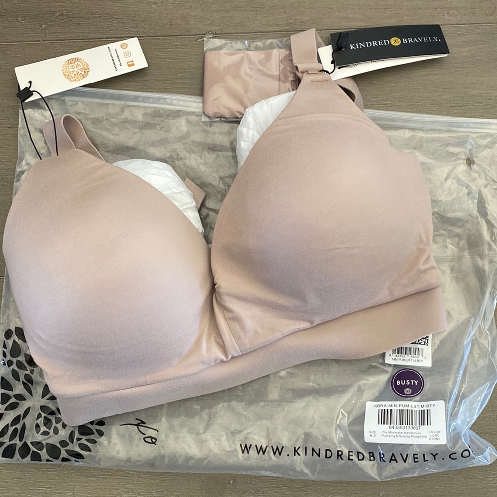 Kindred Bravely Minimalist Hands Free Pumping and Nursing Bra